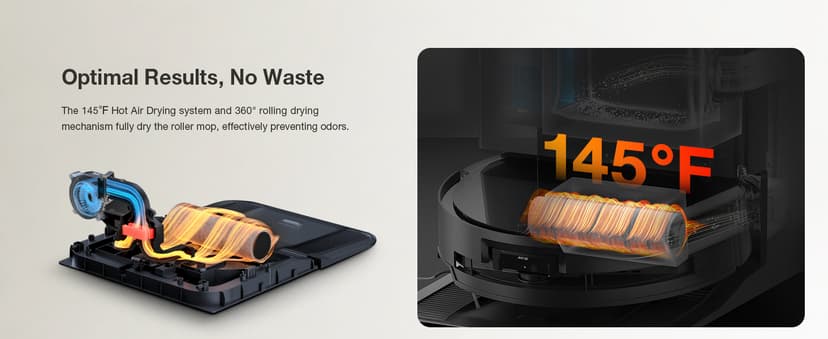 ECOVACS DEEBOT X9 PRO Omni Robot Vacuum and Mop, Blast™ 16,600Pa Suction, OZMO Roller Instant Self-Washing Mopping, ZeroTangle™ 3.0, Triple Lift System, AI Smart Navigation, Hands-Free Omni Station