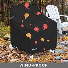 Swivel Patio Chair Covers 2 Pack,Waterproof Heavy Duty Outdoor Chair Covers,Patio Swivel Chair Covers for Outdoor Furniture (30 W x 34 D x 38.5 H inches)Black.