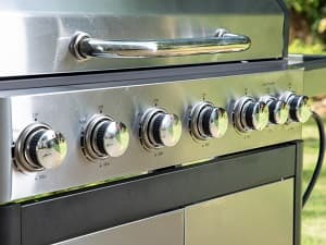 Sophia & William 6-Burner Propane Gas BBQ Grill with Side Burner & Porcelain-Enameled Cast Iron Grates, Stainless Steel Barbecue Grills Outdoor Cooking for Outside, 665 SQ.IN. Cooking Area, 65,800BTU