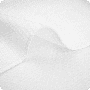 Heavyweight No Hooks Required Dotted Waffle Weave Shower Curtain with Snap in Liner - 71W x 74H,Hotel Grade,Spa Like Bath Curtain,Cream