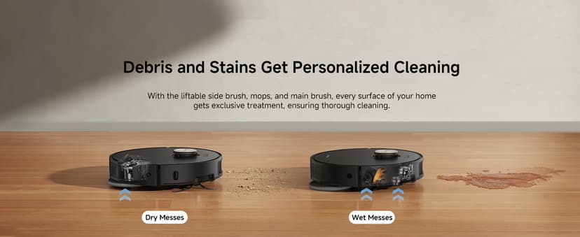 DREAME L50 Ultra Robot Vacuum and Mop Black with Auto-Empty and Mop Self-Cleaning, Precise Obstacle Avoidance, 19,500Pa Suction, HyperStream Detangling DuoBrush