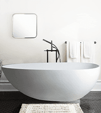 Vanity Art 71" Freestanding Bathtub | Free Standing Tub Stand Alone Tub with Contemporary Design for Soaking and Bathing, Overflow and Pop-up Drain with UPC Certified, Acrylic, VA6517-BN