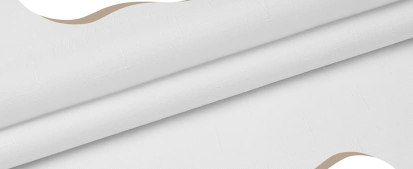 No Hook Slub Textured Shower Curtain with Snap-in PEVA Liner Set - 71" x 74"(72"), Hotel Style with See Through Top Window, Fabric Outer Curtain & Waterproof Inner Liner, White, 71x74