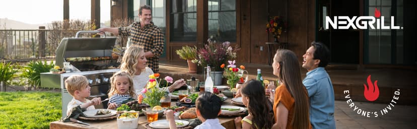 Nexgrill 4-Burner Propane Gas Grill in Stainless Steel with Side Burner, 60000BTUs, 626 sq. in. Cooking Space, Perfect for Outdoor Cooking & Grilling, Patios, BBQ, Backyards, Silver, 720-0830H