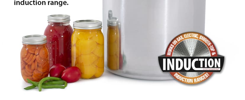 Presto 01784 23-Quart Induction Compatible Pressure Canner, Silver, Aluminum