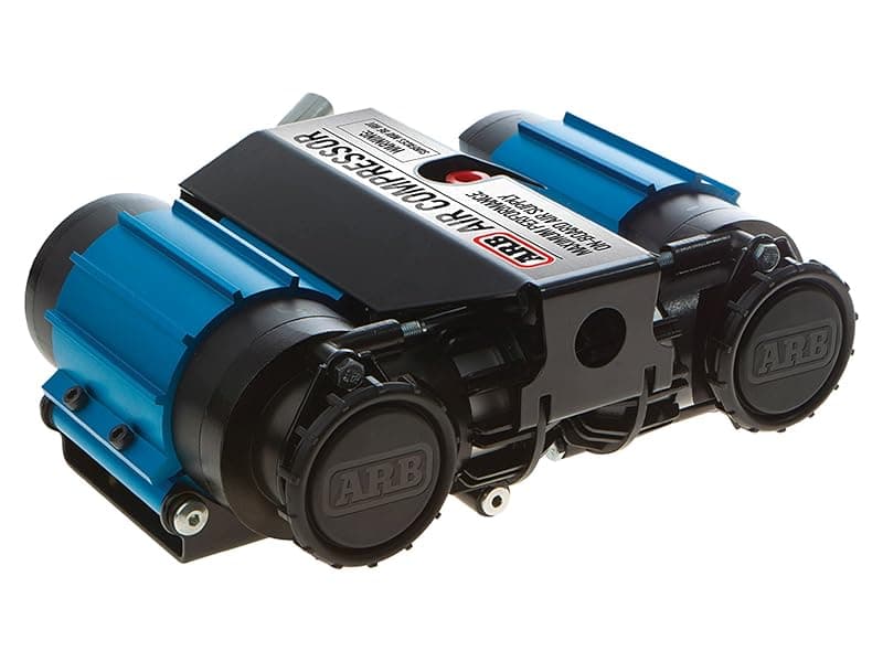 ARB CKMTA12 '12V' On-Board Twin High Performance Air Compressor, Ideal for Air Lockers Locking Differentials, Tire Inflator, Air Horn, Air Tools and Pneumatic Tools.
