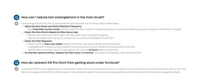 eufy X10 Pro Omni Robot Vacuum and Mop Combo, 8,000 Pa Suction, Dual Mops with 12 mm Auto-Lift and Carpet Detection, AI Obstacle Avoidance, Auto Mop Washing, Auto Drying, Self-Emptying, Self-Refilling