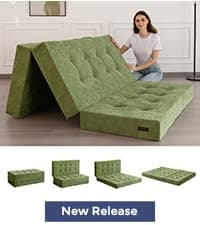 MAXYOYO Accent Chair with Ottoman Adjustable Backrest, Tufted Living Room Chair Upholstered Lounge Chair with Footrest Set, Modern Chair Cozy Reclining Chair for Reading Room, Green