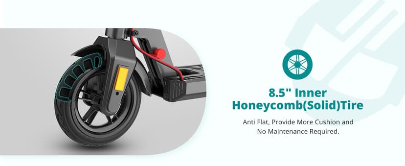 Gotrax GXL V2 Electric Scooter, 8.5" Solid Tire, Max 9 Mile and 15.5Mph Speed Power by 250W Motor, Lightweight 25.95lb, Cruise Control Aluminum Alloy Frame Foldable Commuting Escooter for Adults 13+