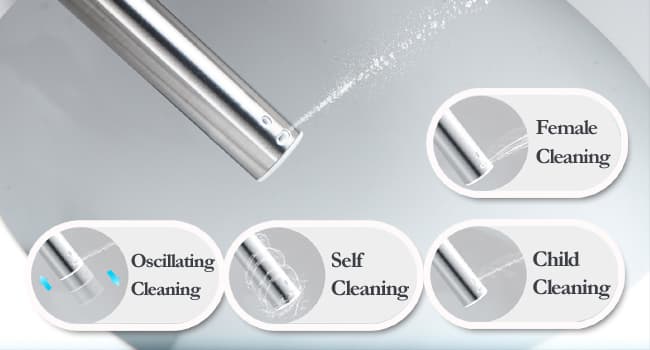 Bidet Toilet Seat Round, Unlimited Warm Water, Heated Toilet Seat, Warm Air Dryer, Rear and Feminine Washing, Soft Closed Toilet Lid, Night Light, Smart Toilet Seat with Bidet Requires Outlet