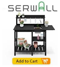 SERWALL HDPE Folding Adirondack Chair with Dual Cup Holder - Composite Adirondack Chair - Black