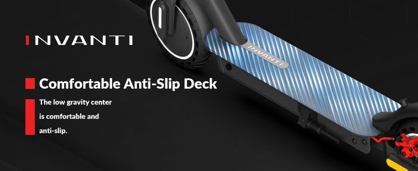 E30 Electric Scooter with Smart APP, 19.9 Miles Range & 18 MPH, 350W Motor, 8.5" Solid Tires, Rear Suspension and Turn Signals, Foldable Electric Scooter for Adults and Teens