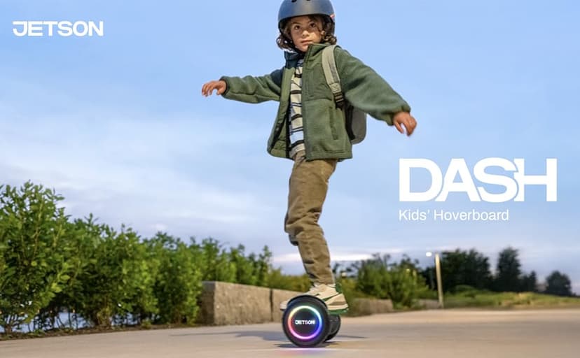 Jetson All Terrain Hoverboard with LED Lights, LED Light-up Wheels, Self-Balancing Hoverboard with Active Balance Technology, Ages 12+