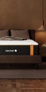 Nectar Premier Copper 14"" California King Mattress - Medium Firm Gel Memory Foam Mattress - 5 Layers of Comfort - Triple Action Cooling Tech - 365-Night Trial - Forever Warranty (White)