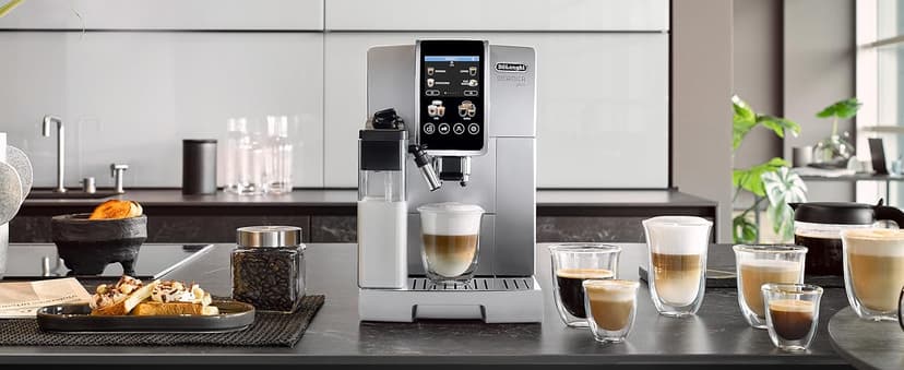 De'Longhi Dinamica Plus Espresso & Coffee Machine, Automatic Milk Frother, 24+ One Touch Recipes, Enjoy Lattes, Cappuccinos, and more, ECAM38085SB