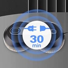 S6 Window Cleaner Robot with Leather Belt Dual Water Spray 3500Pa Houshold Window Cleaning Robot with AI Path Planning Low Noise Glass Cleaning Robot for Frame/Frameless Glass