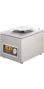 VEVOR Chamber Vacuum Sealer, DZ-260A 6.5 cbm/h Pump Rate, Excellent Sealing Effect with Automatic Control, 110V/60Hz Professional Foods Packaging Machine Used for Fresh Meats (260W)