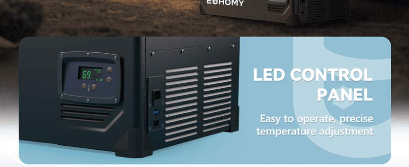 EUHOMY 12 Volt Refrigerator, 69QT Electric Cooler Powered by SECOP, Dual Zone Car Refrigerator -4℉~68℉, 12V Fridge 12/24V DC 110-240V AC, Portable Freezer for Camping, Travel, Boat