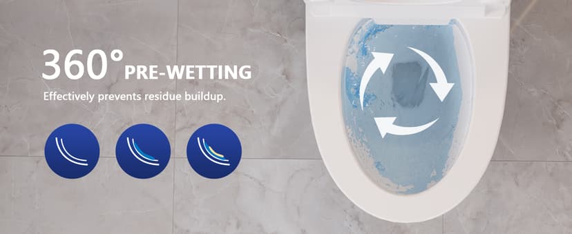 DeerValley Smart Bidet Toilet, One Piece Bidet Toilet for Bathrooms, Toilets with Auto Open/Close Lid, Heated Seat, Warm Dryer, Foot Sensor Operation, Night Light,Tankless Toilets with LED Display