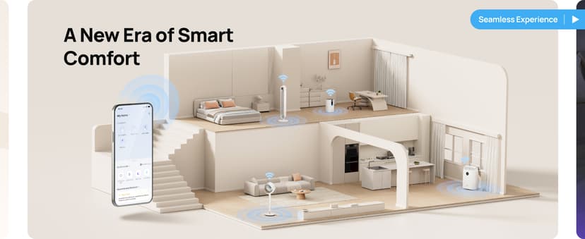 Dreo Portable Air Conditioners, 8000 BTU ASHRAE (5000 BTU DOE) Smart AC Unit for Bedroom with Drainage-free Cooling, 45dB Quiet, APP/Voice/Remote, Portable AC for Room Indoors, AC318S