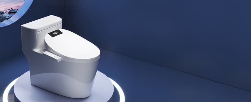 Upgrade Bidet Toilet Seat Elongated, Rear and Feminine Wash, Unlimited Warm Water, Heated Seat, Warm Air Drying, Soft Close Lid, Sense Seat, Smart Bidet Seat Elongated Requires Electricity