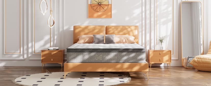 Queen Mattress,10 Inch Gel Memory Foam and Innerspring Hybrid Mattress in a Box with Individual Pocket Spring for Motion Isolation & Silent Sleep,CertiPUR-US,100 Nights Trial