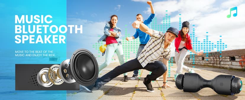 Gyroor Hoverboard New G13 All Terrain Hoverboard with LED Lights & 500W Motor, Self Balancing Off Road Hoverboards with Bluetooth for Kids ages 6-12 and Adults