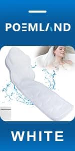 Extra Thick Large Bath Pillow with Neck,Back,Head Support for Bathtub, Spa, Soaking Gray(19''x15'')