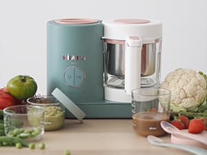 BEABA Babycook Neo Baby Food Maker | Non-Toxic Glass & Stainless Steel | Trusted by Celebrity Moms | Sustainable Baby Food Processor | Global Leader | 34 Servings in 20 Mins