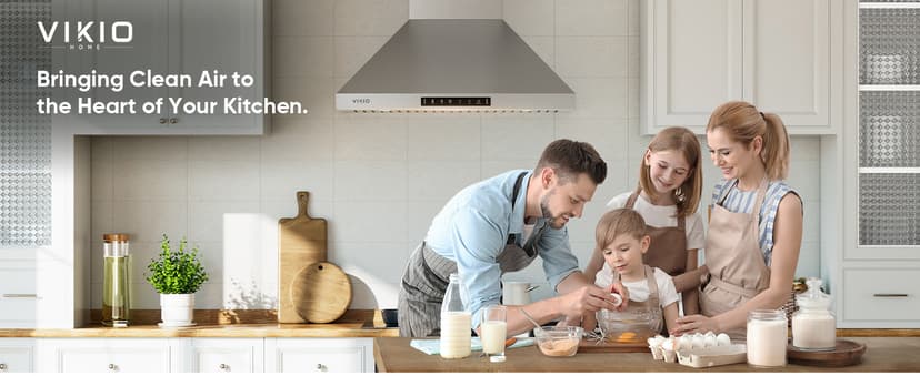 Wall Mount 30 Inch Range Hood 900 CFM, Ductless/Ducted Convertible Kitchen Hood, 3-speed Gesture Sensing & Touch Control, Stainless Steel Kitchen Vent Hood with Permanent Baffle Filters