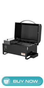Onlyfire BBQ Gas Grill 3-Burner with Foldable Cart & Side Table, Portable Propane Grill with Lid for Outdoor Patio Backyard Barbecue Camping Tailgating RV Trip, Stainless Steel, GS308