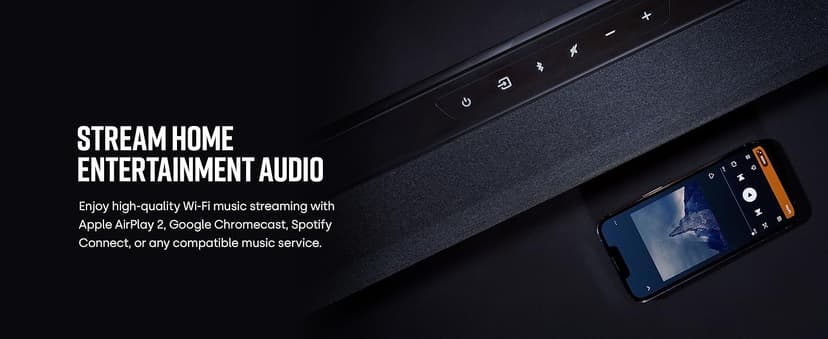 Polk Audio MagniFi Max AX 5.1.2 Channel Sound Bar with 10" Wireless Subwoofer, Dolby Atmos and DTS:X Certified, Polk's Patented VoiceAdjust & SDA Technologies, Easy Setup, Black