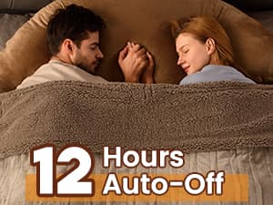 Bearhug Electric Blanket King Size 100" x 90", Dual Controller Heated Blanket, Velvet & Sherpa, 10-Heat Levels & 1-12H Auto Off, Over-Heat Protect, ETL, Machine Washable