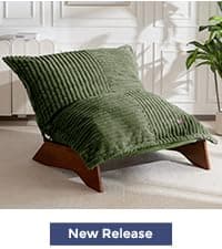 MAXYOYO Accent Chair with Ottoman Adjustable Backrest, Tufted Living Room Chair Upholstered Lounge Chair with Footrest Set, Modern Chair Cozy Reclining Chair for Reading Room, Green