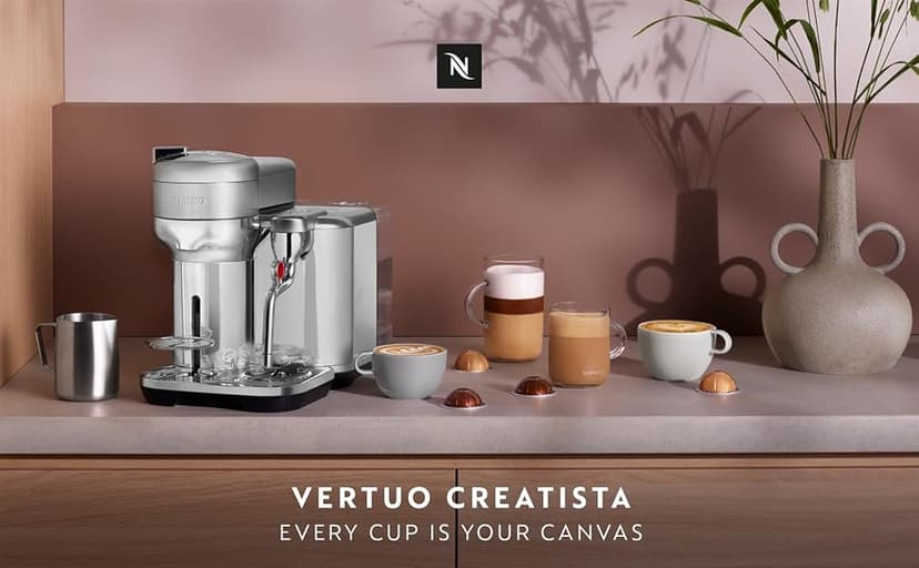 Nespresso Breville Vertuo Creatista BVE850BSS, Brushed Stainless Steel