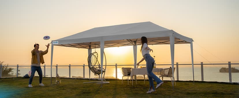 Quictent 10x20 Pop up Canopy Tent, Easy Setup and Wheeled Bag for Commercial, Outdoor, Camping, Parties, Markets and Instant Shelter