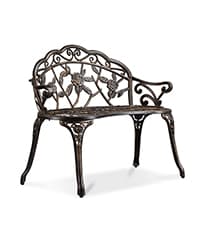 Yaheetech Outdoor Porch Swing Chair for Adults, 3-Seat Patio Hanging Swing w/Adjustable Canopy, Armrests, Porch Swing Sets w/Stand, Breathable Fabric for Backyard/Garden/Balcony, Dark Brown