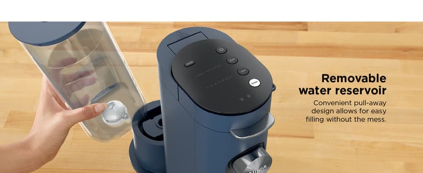 Ninja Pods & Grounds Single-Serve Coffee Maker, K-Cup Pod Compatible, 56-oz. Reservoir, 6-oz. Cup to 24-oz. Travel Mug Brew Sizes, Iced Coffee Maker, Navy, PB041NV