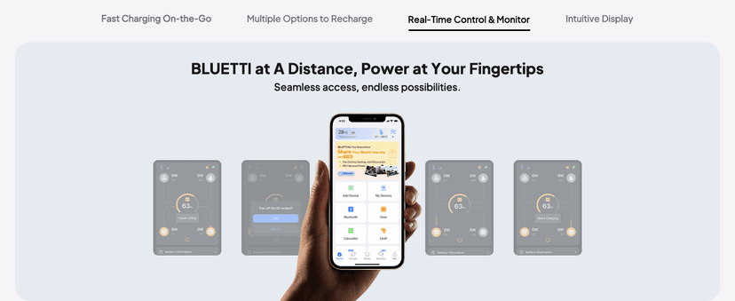 BLUETTI Solar Generator AC180, 1152Wh LiFePO4 Battery Backup w/ 4 1800W (2700W peak) AC Outlets, 0-80% in 45Min, for Camping, Off-grid, Power Outage