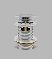 FerdY Bali 59" Acrylic Freestanding Bathtub, Gracefully Shaped Freestanding Soaking Bathtub, Toe-Tap Chrome Drain and Classic Slotted Overflow Included, Glossy White, cUPC Certified