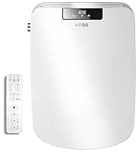 Electric Bidet Toilet Seat Elongated, Heated Toilet Seat, Instant Warm Water, Warm Air Dryer, Rear Feminine and Oscillating Washing, Wireless Remote, Night Light, Slow Close Lid, LED Display