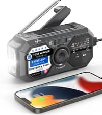 Crank Emergency Radio, Weather Radios5000mAh, Solar Radios with Hand Crank Emergencies, NOAA/AM/FM Weather Alert Radio, SOS Alarm,Flashlight & Reading Lamp, for Indoor Outdoor Survival