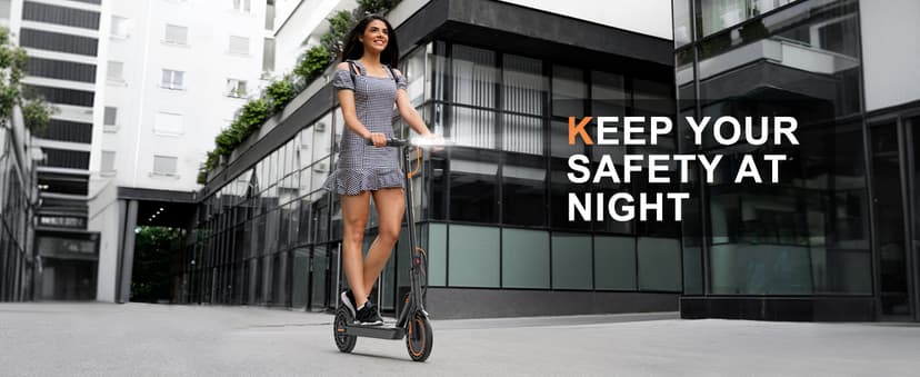 VOLPAM Electric Scooter, 350W/500W, 8.5"/10" Tires, 12/21/28 Miles Range, 16/19/22Mph, Folding E-Scooter with Dual Braking