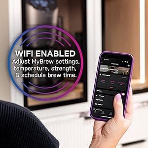 GE Profile Smart Grind & Brew Coffee Maker w/Podless Single Serve, 90oz Water Reservoir, 10 Cup Thermal Carafe, Voice Control, Adjustable Burr Grinder, SCA Certified, Barista-Quality, Stainless Steel