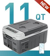 EUHOMY 12 Volt Refrigerator, 69QT Electric Cooler Powered by SECOP, Dual Zone Car Refrigerator -4℉~68℉, 12V Fridge 12/24V DC 110-240V AC, Portable Freezer for Camping, Travel, Boat