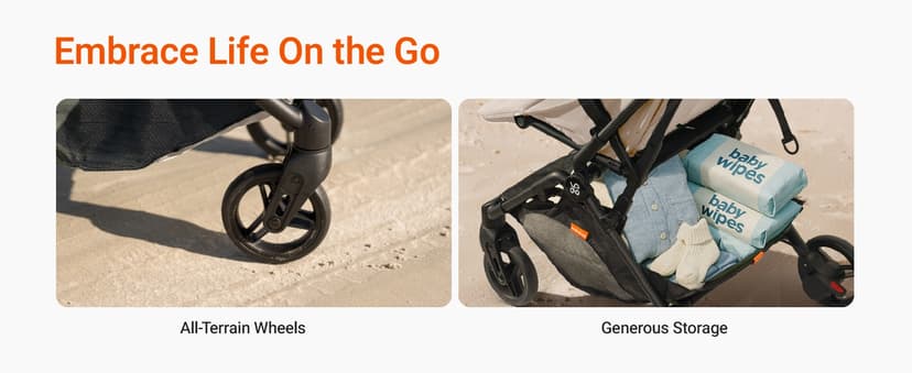 MAMAZING Lightweight Baby Travel Stroller with Carbon Fiber Frame, Compact & Airplane-Friendly, One-Handed Folding Design, 11.6 lbs, Perfect for Toddlers, Organizer & Cushion Included, Simply Taupe