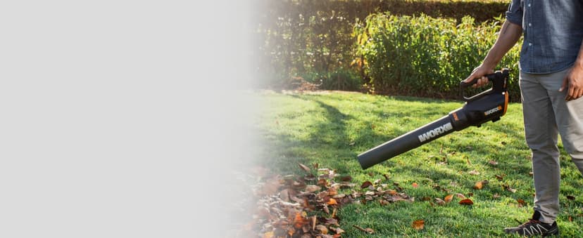 WORX 20V Cordless Leaf Blower WG547, Electric Blower, Powerful Turbine Fan Technology, 2-Speed Control, for One-Hand Operation, PowerShare – 1pc 2.0 Ah Battery and 1pc 0.4 A Charger Included