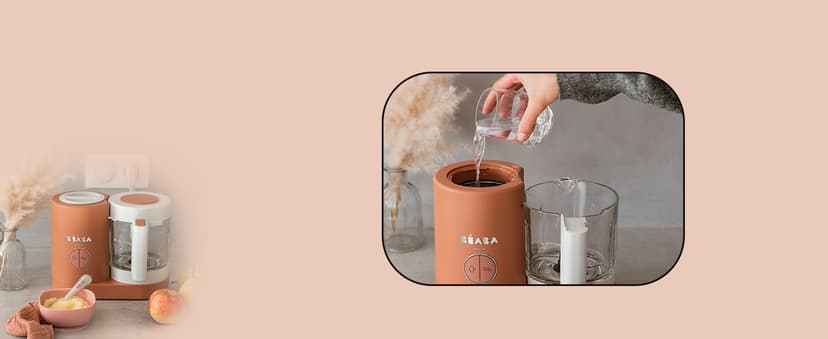 BEABA Babycook Neo Baby Food Maker | Non-Toxic Glass & Stainless Steel | Trusted by Celebrity Moms | Sustainable Baby Food Processor | Global Leader | 34 Servings in 20 Mins
