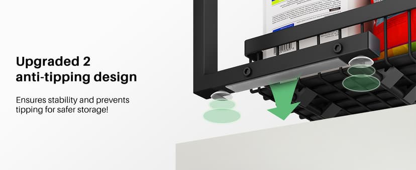 Under Sink Organizer, 2 Packs 2 Tier Under Sink Organizers and Storage, Slide Out Pull Out Cabinet Organizer Shelf, Metal Sliding Drawer for Kitchen Bathroom Pantry Cabinet Closet Organization Rack