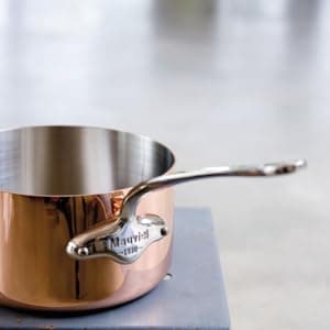 Mauviel M'Heritage 150 S 1.5mm Polished Copper & Stainless Steel 14-Piece Cookware Set With Cast Stainless Steel Handles And Curved Lid, Made In France